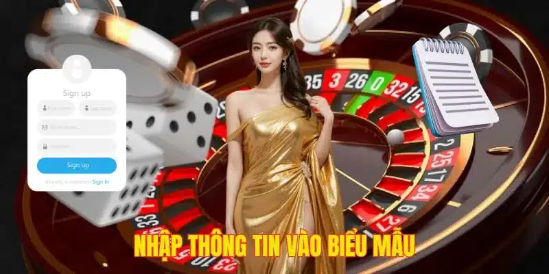 Nhập đủ các dữ liệu vào những ô trống trong biểu mẫu